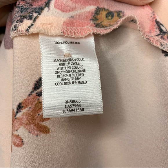 Leith pink floral long bell sleeve mini dress - Picture 10 of 11